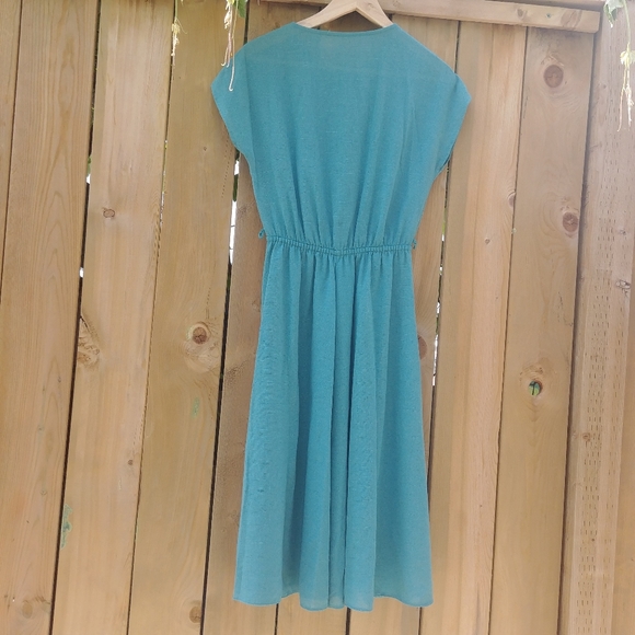 CLEARANCE 80s Does 40s Vintage Dress Size S - Picture 2 of 3